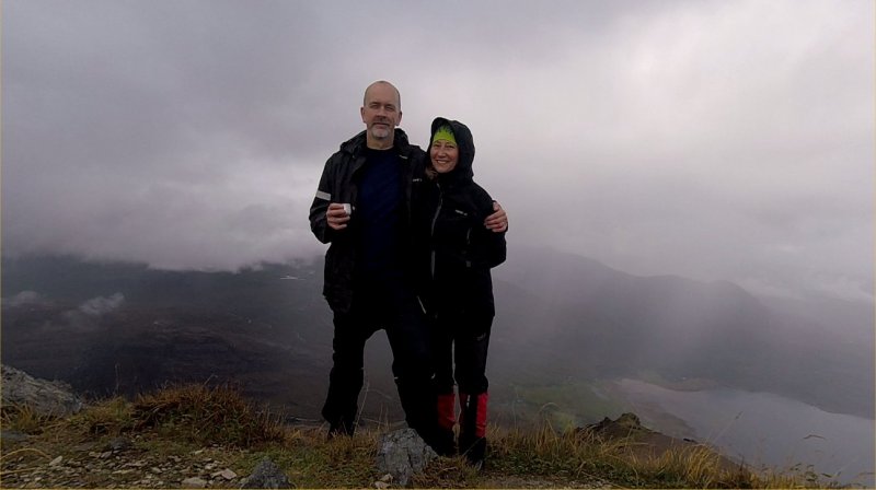 Kath managed to get me up Mullach-An-Rathain
